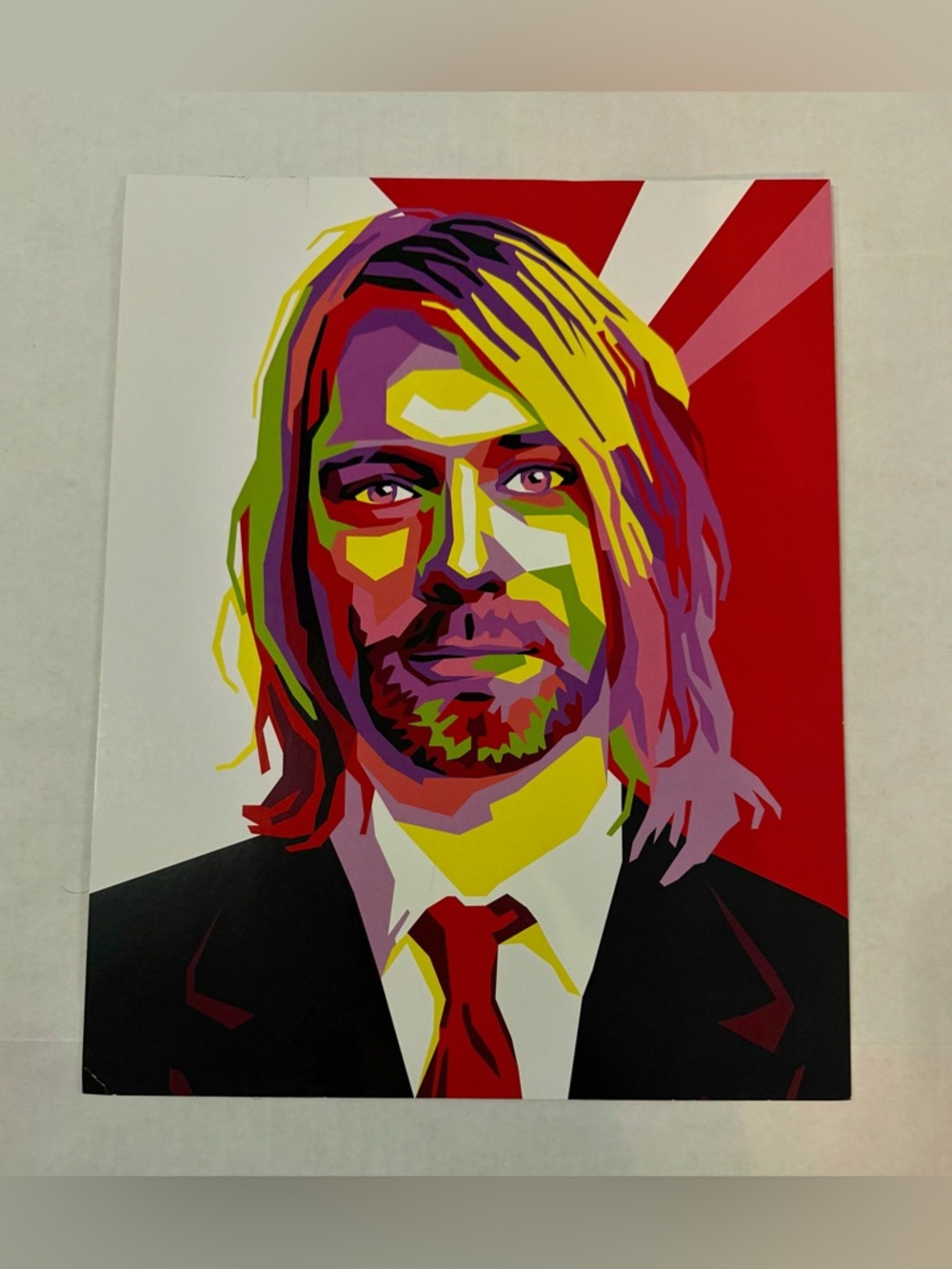 Kurt Cobain Pop Art Portrait Print Home Wall Decor Poster 11 x 14”